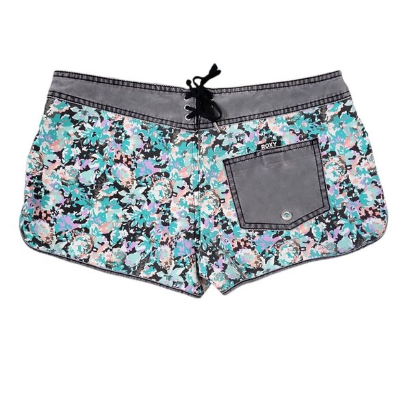 Roxy Women's Swim Boardshorts Size 9 Floral - Picture 2 of 7